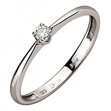 Золота каблучка з діамантом (01-200633426)