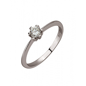 Золота каблучка з діамантом (01-200766226) фотографія