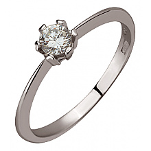 Золота каблучка з діамантом (01-200766226)