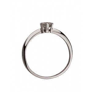 Золота каблучка з діамантом (01-200766226) фотографія