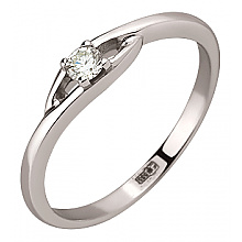 Золотое кольцо с бриллиантом (01-200838326)