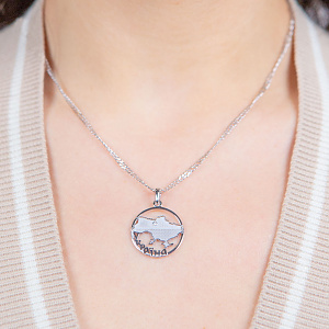 Золотой кулон с бриллиантом (2б_п-251) фотография