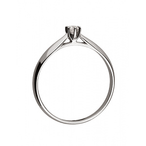 Золотое кольцо с бриллиантом (01-18385327) фотография