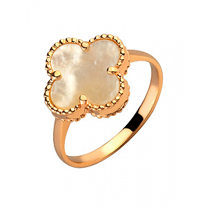 Золотое кольцо с цирконием куб. (01-200160027) фотография