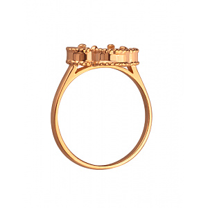 Золотое кольцо с цирконием куб. (01-200160027) фотография