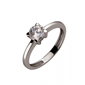 Золота каблучка з цирконієм куб. (01-200191427) фотографія