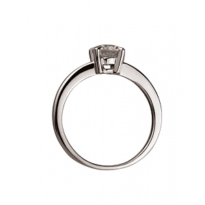 Золота каблучка з цирконієм куб. (01-200191427) фотографія