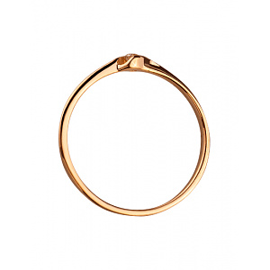 Золотое кольцо с бриллиантом (01-200323827) фотография