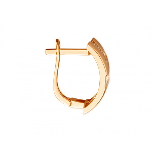 Золотые серьги с цирконием куб. (01-200473927) фотография