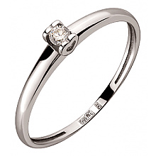 Золотое кольцо с бриллиантом (01-200563527)