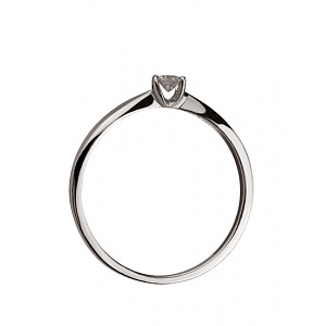 Золота каблучка з діамантом (01-200633427) фотографія