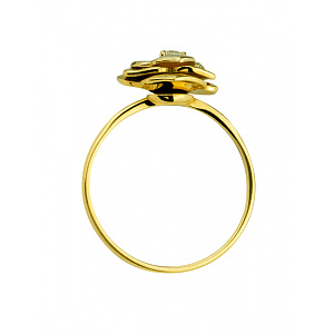 Золотое кольцо с бриллиантом (01-200761527) фотография