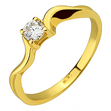 Золота каблучка з діамантом (01-200785627)