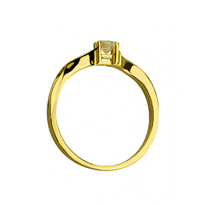 Золота каблучка з діамантом (01-200785627) фотографія