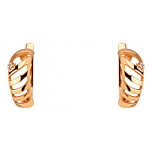 Золотые серьги с бриллиантами (01-200838327)