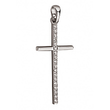 Золотой крестик с бриллиантами (01-200841827)