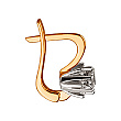 Золотые серьги с бриллиантами 01-200884627 фотография 2