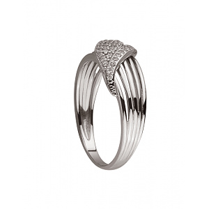 Золота каблучка з цирконієм куб. (01-19266228) фотографія