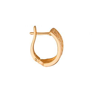 Золоті сережки з цирконієм куб. (01-19333928) фотографія