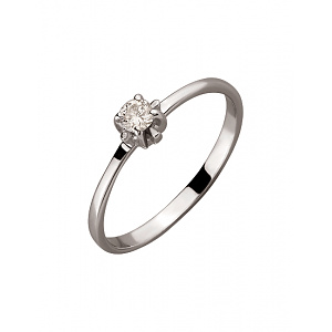 Золота каблучка з діамантом (01-200130028) картинка Золота каблучка з діамантом (01-200130028) фотографія