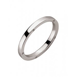 Золота обручка з діамантами (01-200283028) фотографія