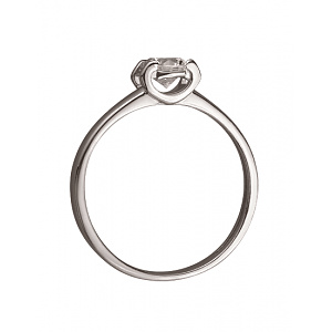 Золотое кольцо с цирконием куб. (01-200283128) фотография