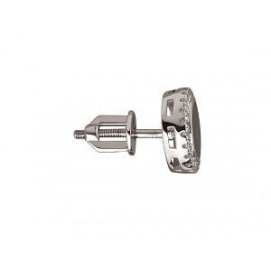 Золотые серьги с цирконием куб. (01-200422728) фотография