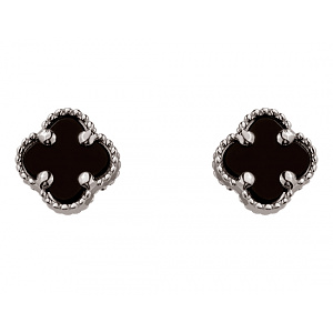 Золотые серьги с цирконием куб. (01-200542728) фотография