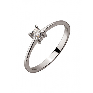 Золота каблучка з діамантом (01-200569628) фотографія