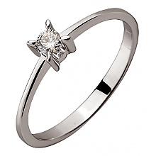 Золота каблучка з діамантом (01-200569628)