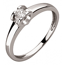 Золота каблучка з діамантом (01-200633428)