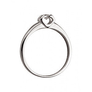 Золота каблучка з діамантом (01-200633428) фотографія