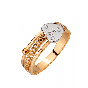 Золотое кольцо с фианитом (цирконием куб.) (01-200742428) фотография