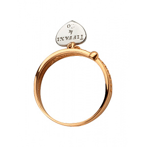 Золотое кольцо с фианитом (цирконием куб.) (01-200742428) фотография