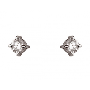 Золоті сережки з діамантами (01-200805928) фотографія