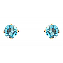 Золоті сережки з топазами (01-200845128)