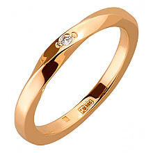 Золотое кольцо с бриллиантом (01-19305929)