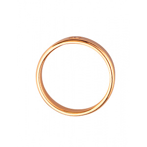 Золота обручка з діамантом (01-200164529) фотографія