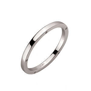 Золота обручка з діамантами (01-200283029) фотографія