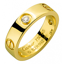 Золотое  обручальное кольцо  с бриллиантами (01-200552629)