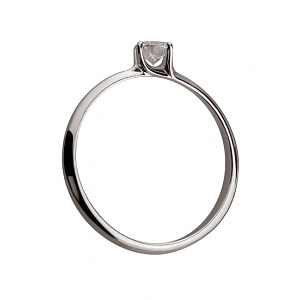 Золота каблучка з діамантом (01-200569629) фотографія