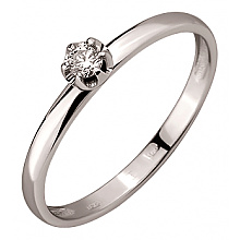 Золотое кольцо с бриллиантом (01-200590029)