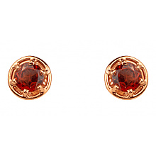 Золоті сережки з гранатами (01-200742429)