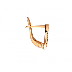 Золотые серьги с фианитом (цирконием куб.) (01-200761629) фотография