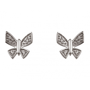 Золоті сережки з фіанітом (цирконієм куб.) (01-200810829) фотографія