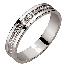 Золотое обручальное кольцо  с бриллиантами (01-200816029)