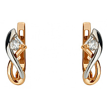 Золоті сережки з діамантами (01-200841829)