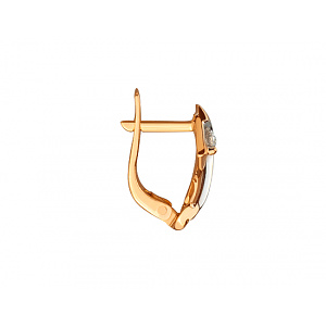 Золоті сережки з діамантами (01-200841829) фотографія