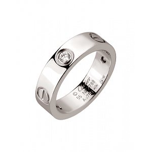 Золота каблучка з діамантами (01-200867829) фотографія