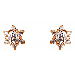 Золотые серьги с фианитом (цирконием куб.) 01-200879929 фотография 1